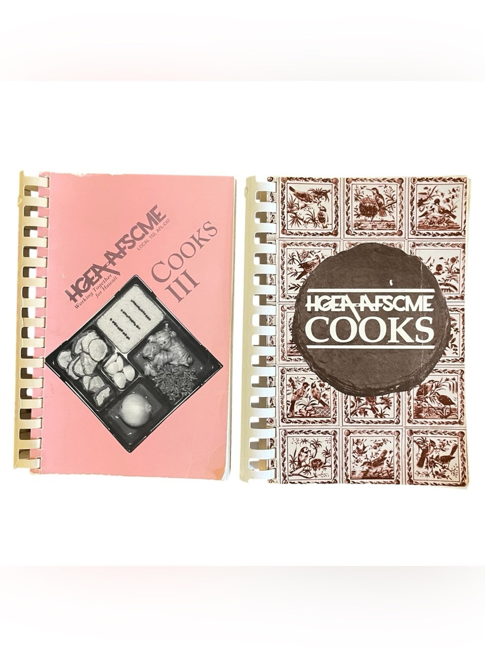 HGEA‎ AFSCME Cooks I & III Hawaii Community Cookbook Spiral Bound Recipe Lot